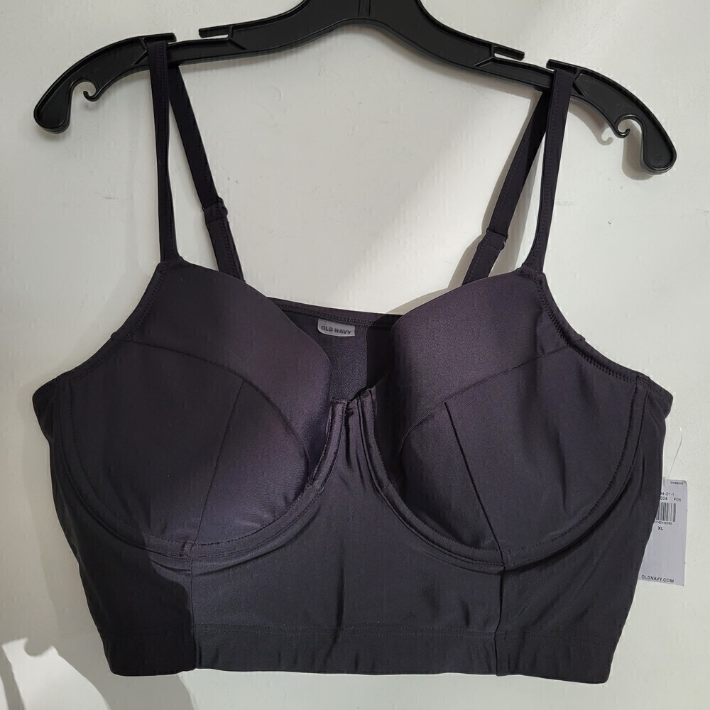 NEW Old Navy Underwire Structured Black Strappy Bra Size XL